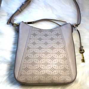 Fossil Gray Crossbody Bag -